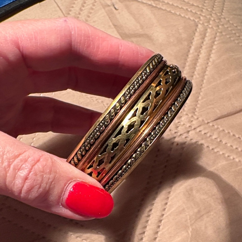 015)Vintage Brass & Copper Bangle